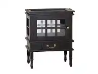 LivingStyles Rectangular Solid Mahogany Tea Table with Tray, Chocolate offer