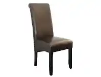 LivingStyles Averil PU Upholstered Dining Chair - Brown/Wenge offer