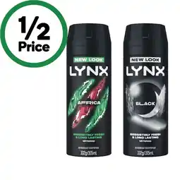 Woolworths Lynx Body Spray or Deodorant 165ml offer