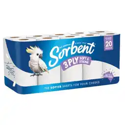 Woolworths Sorbent Soft & Strong 3 Ply Toilet Paper offer