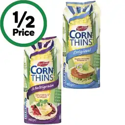 Woolworths Real Foods Corn Thins offer