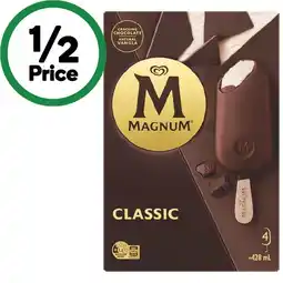 Woolworths Streets Magnum or Magnum Minis 360-428ml Pk 4-6 offer