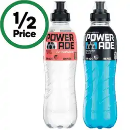 Woolworths Powerade Drink Flo Cap or Active Water 600ml offer