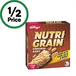 Woolworths Kellogg’s Nutri Grain Bars offer