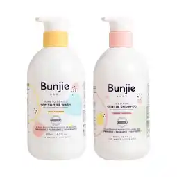 Woolworths Bunjie Baby Top to Toe Wash 500ml or Baby Gentle Shampoo 500ml offer