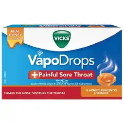 Woolworths Vicks Vapodrops Sore Throat offer