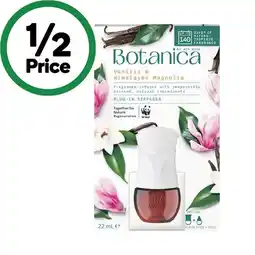 Woolworths Botanica Plug In Diffuser offer