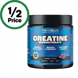 Woolworths Famous Nutrition Sport Creatine offer