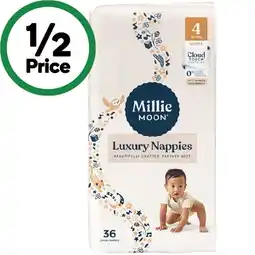Woolworths Millie Moon Luxury Bulk Nappies-54 offer
