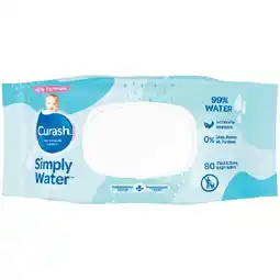 Woolworths Curash Simply Water Baby Wipes offer