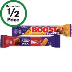 Woolworths Cadbury Medium Bars or Europe Bars 30-55g offer