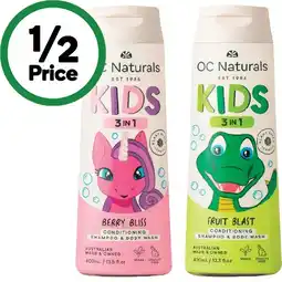 Woolworths Organic Care Kids 3 in 1 Shampoo, Conditioner & Body Wash offer