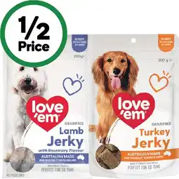 Woolworths Love’em Jerky Dog Treats offer