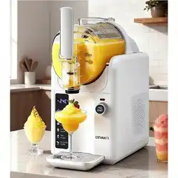 Woolworths Devanti Slushie Machine Ice Cream Maker White offer
