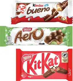 Coles Kinder Bueno or Nestlé Chocolate Bar 35g-50g offer