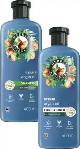Coles Herbal Essences Shampoo or Conditioner 400mL offer
