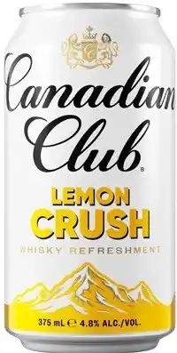 Coles NEW Canadian Club Lemon Crush Cans offer