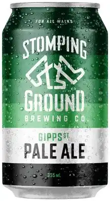 Coles Stomping Ground Gipps St Pale Ale Cans offer