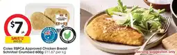 Coles Coles RSPCA Approved Chicken Breast Schnitzel Crumbed offer