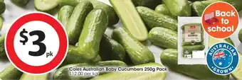 Coles Coles Australian Baby Cucumbers offer