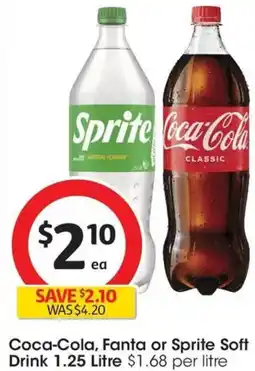 Coles Coca-Cola, Fanta or Sprite Soft Drink offer