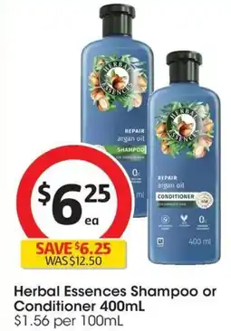 Coles Herbal Essences Shampoo or Conditioner offer
