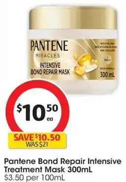Coles Pantene Bond Repair Intensive Treatment Mask offer