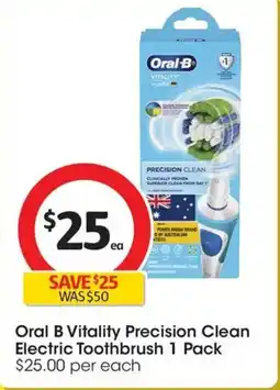Coles Oral B Vitality Precision Clean Electric Toothbrush offer