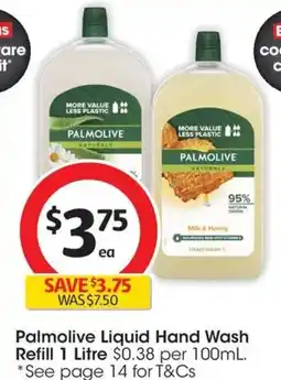 Coles Palmolive Liquid Hand Wash Refill offer
