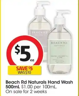 Coles Beach Rd Naturals Hand Wash offer