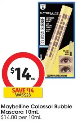 Coles Maybelline Colossal Bubble Mascara offer