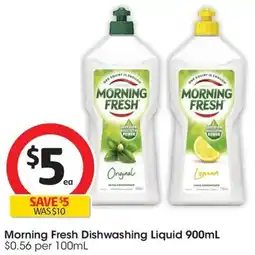 Coles Morning Fresh Dishwashing Liquid offer