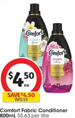 Coles Comfort Fabric Conditioner offer