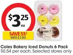 Coles Coles Bakery Iced Donuts offer