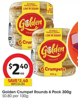 Coles Golden Crumpet Rounds offer