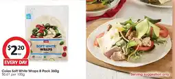 Coles Coles Soft White Wraps offer
