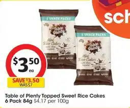 Coles Table of Plenty Topped Sweet Rice Cakes offer