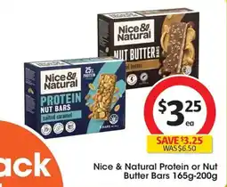 Coles Nice & Natural Protein or Nut Butter Bars offer