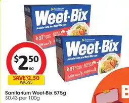 Coles Sanitarium Weet Bix offer