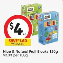 Coles Nice & Natural Fruit Blocks offer