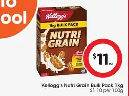 Coles Kelloggs Nutri Grain Bulk Pack offer