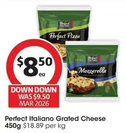 Coles Perfect Italiano Grated Cheese offer