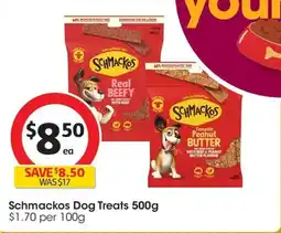 Coles Schmackos Dog Treats offer