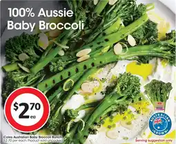 Coles Coles Australian Baby Broccoli Bunch offer