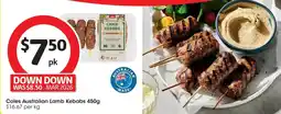 Coles Coles Australian Lamb Kebabs offer