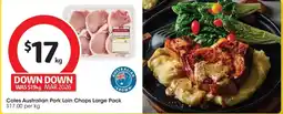 Coles Coles Australian Pork Loin Chops Large Pack offer