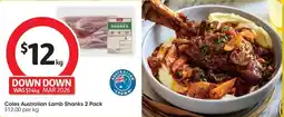 Coles Coles Australian Lamb Shanks offer