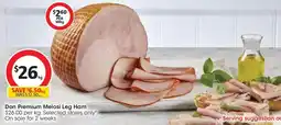 Coles Don Premium Melosi Leg Ham offer