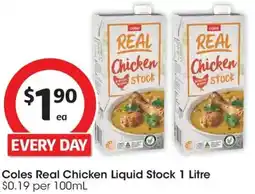 Coles Coles Real Chicken Liquid Stock offer