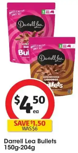 Coles Darrell Lea Bullets offer